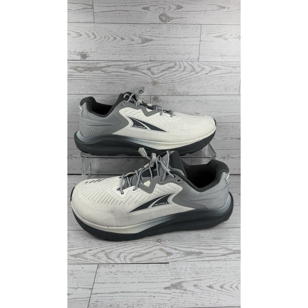 Altra Paradigm 8 Men's Sz 10.5 Running Shoes White Black Bungee Lace #459
